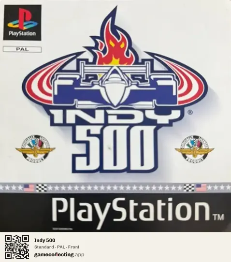 Indy 500 PlayStation, PAL box front