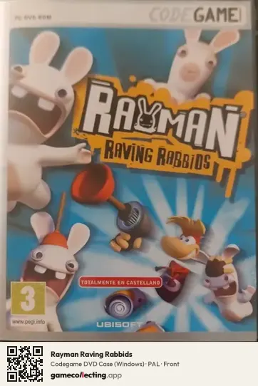 Rayman Raving Rabbids Computer, PAL box front