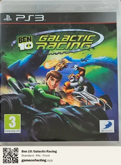 Ben 10: Galactic Racing PlayStation 3, PAL box front