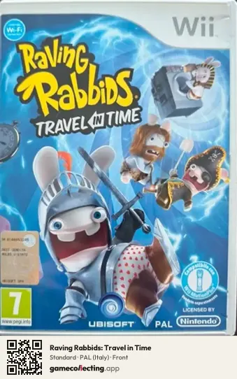 Raving Rabbids: Travel in Time Nintendo Wii, Italy box front