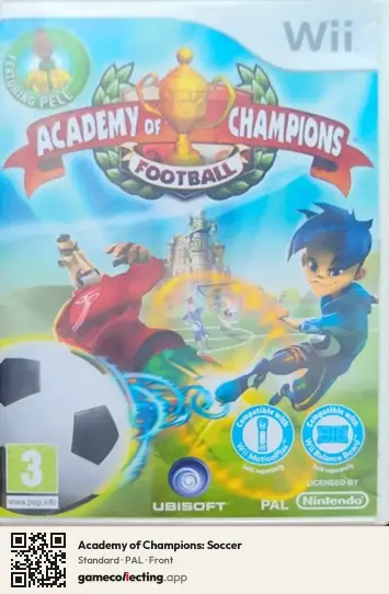 Academy of Champions: Soccer Nintendo Wii, PAL box front