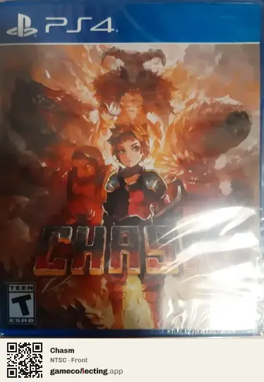 Chasm PlayStation 4, NTSC box front