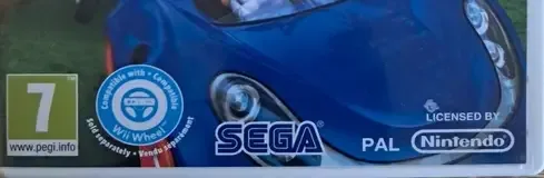 Sonic & Sega All-Stars Racing, the PEGI square on its front
