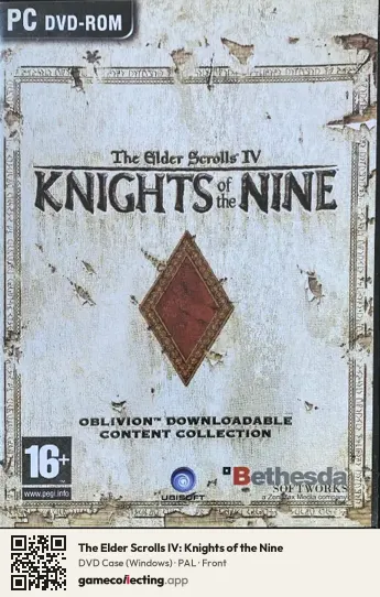 The Elder Scrolls IV: Knights of the Nine Computer, PAL box front