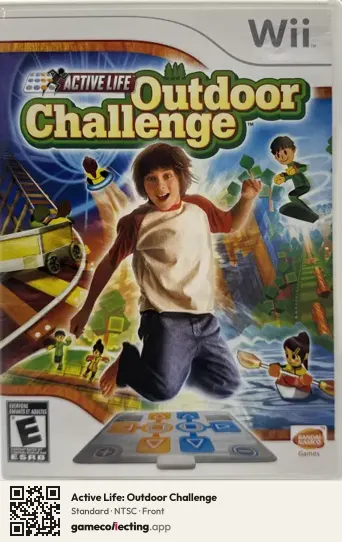 Active Life: Outdoor Challenge Nintendo Wii, NTSC box front