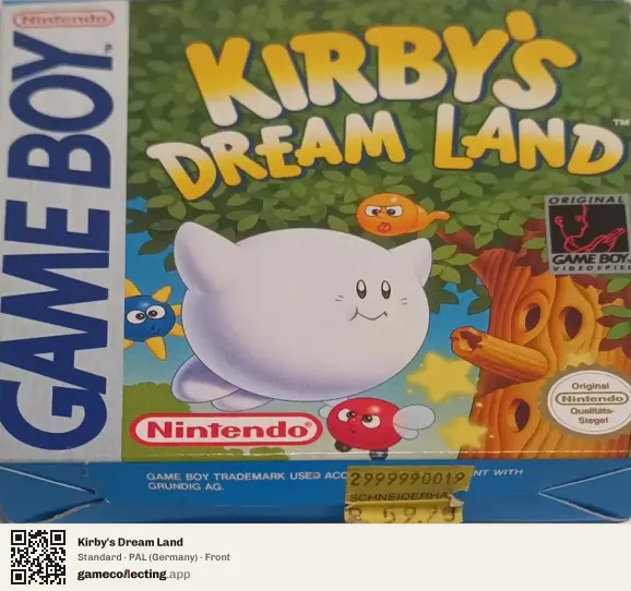 Kirby's Dream Land Game Boy, Germany box front