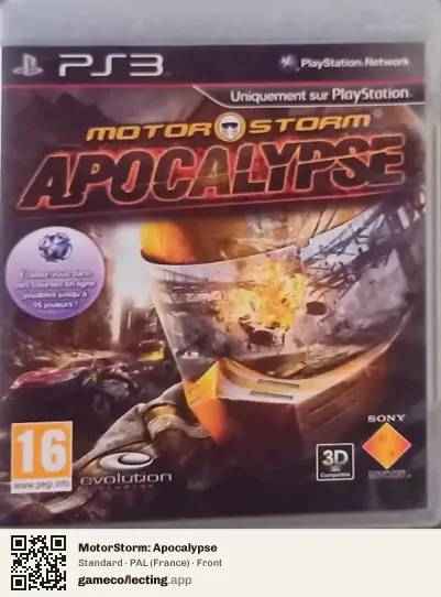 MotorStorm: Apocalypse PlayStation 3, France box front