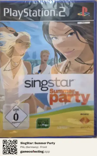 SingStar: Summer Party PlayStation 2, Germany box front