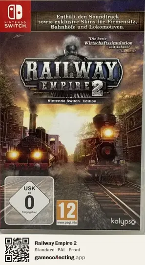 Railway Empire 2 Nintendo Switch, PAL box front