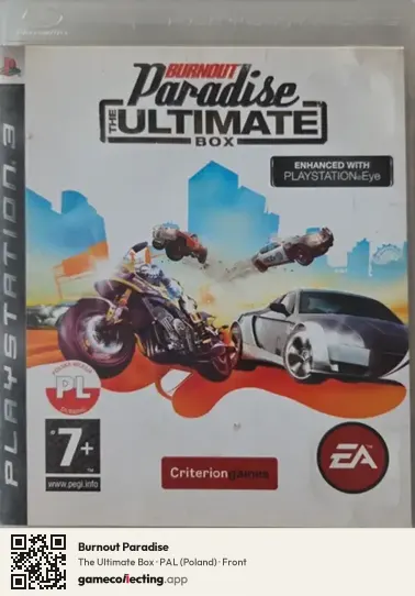 Burnout Paradise PlayStation 3, Poland box front