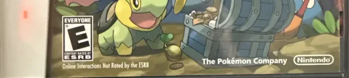Pokémon Mystery Dungeon: Explorers of Time, the ESRB box on its front