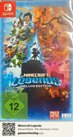 Minecraft Legends Nintendo Switch, Germany box front