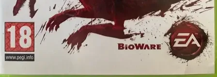 Dragon Age: Origins, the PEGI square on its front