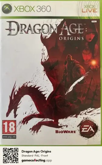 Dragon Age: Origins Xbox 360, PAL box front