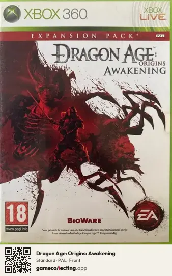 Dragon Age: Origins: Awakening Xbox 360, PAL box front
