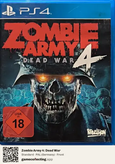 Zombie Army 4: Dead War PlayStation 4, Germany box front