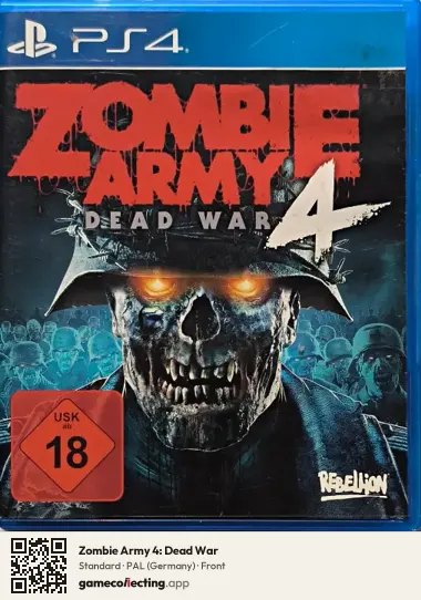 Zombie Army 4: Dead War PlayStation 4, Germany box front
