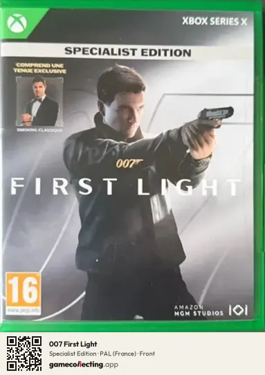007 First Light Xbox Series X, France box front