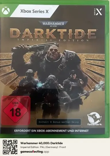 Warhammer 40,000: Darktide Xbox Series X, Germany box front