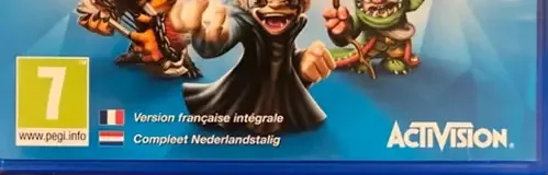 Skylanders: Trap Team, the PEGI square on its front