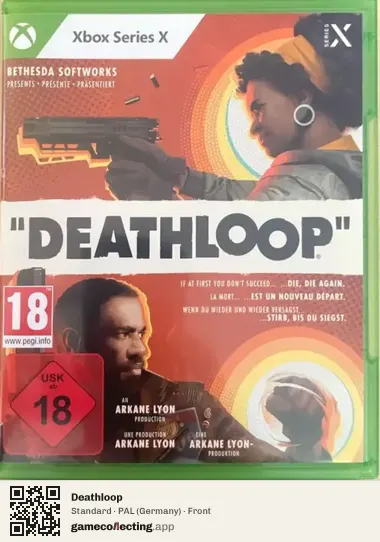 Deathloop Xbox Series X, Germany box front