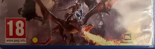 Middle-earth: Shadow of War, the PEGI square on its front