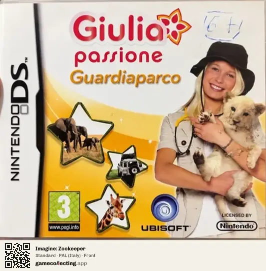 Imagine: Zookeeper Nintendo DS, Italy box front