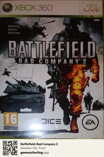 Battlefield: Bad Company 2 Xbox 360, PAL box front