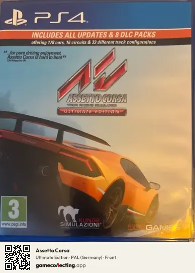 Assetto Corsa PlayStation 4, Germany box front