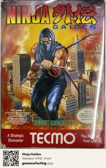 Ninja Gaiden Nintendo Entertainment System, NTSC box front