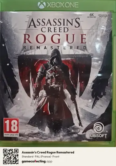 Assassin's Creed Rogue Remastered Xbox One, France box front