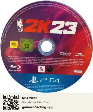 NBA 2K23 PlayStation 4, PAL disc