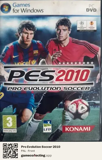 Pro Evolution Soccer 2010 Computer, PAL box front