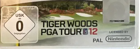 Tiger Woods PGA Tour 12: The Masters, the USK square on its front