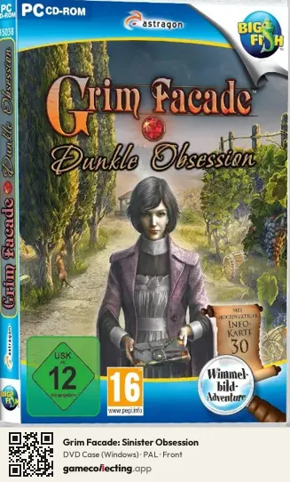 Grim Facade: Sinister Obsession Computer, PAL box front