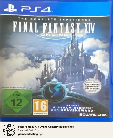 Final Fantasy XIV Online Complete Experience PlayStation 4, PAL box front