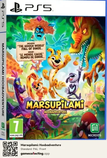 Marsupilami: Hoobadventure PlayStation 5, PAL box front