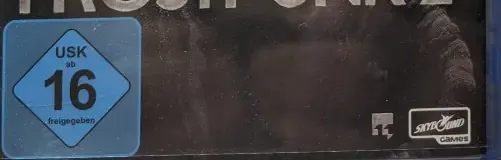 Frostpunk 2, the USK square on its front