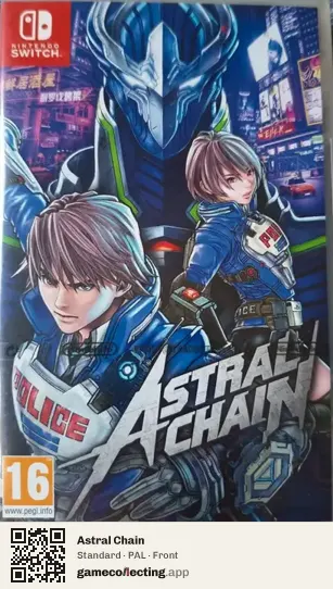 Astral Chain Nintendo Switch, PAL box front