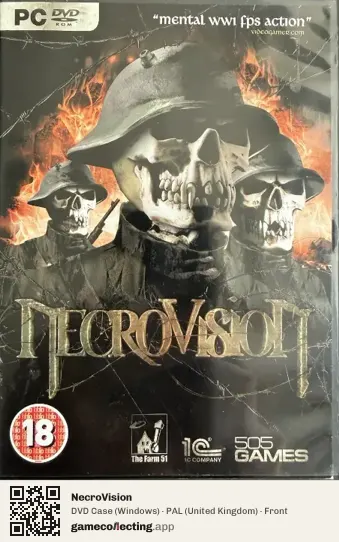 NecroVision Computer, United Kingdom box front