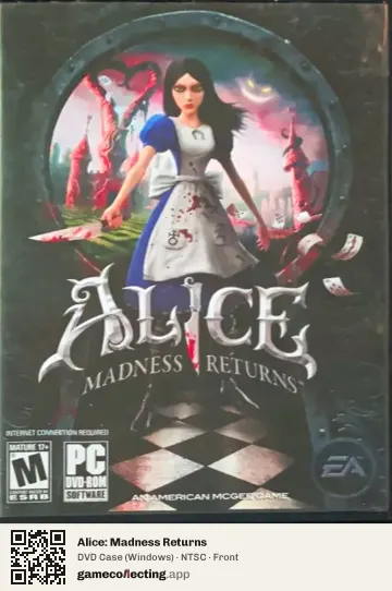 Alice: Madness Returns Computer, NTSC box front