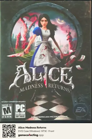 Alice: Madness Returns Computer, NTSC box front