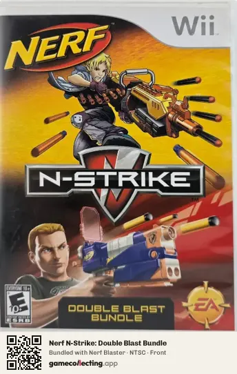 Nerf N-Strike: Double Blast Bundle Nintendo Wii, NTSC box front