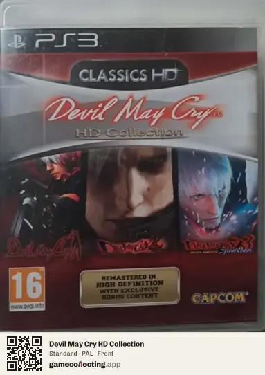 Devil May Cry HD Collection PlayStation 3, PAL box front