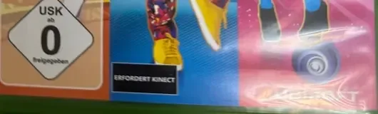 Just Dance 2014, the USK square on its front