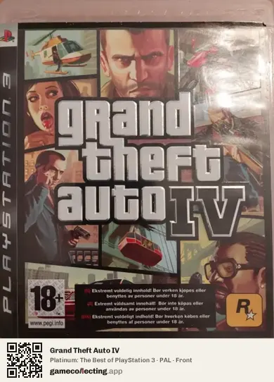 Grand Theft Auto IV PlayStation 3, PAL box front