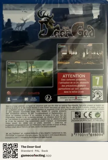 The Deer God PlayStation Vita, PAL box back