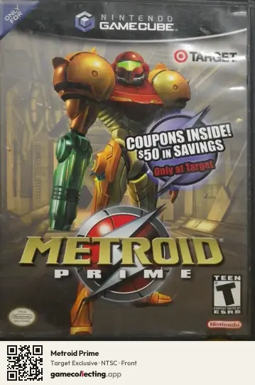 Metroid Prime Nintendo GameCube, NTSC box front