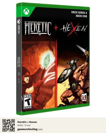Heretic + Hexen Xbox Series X, NTSC box front