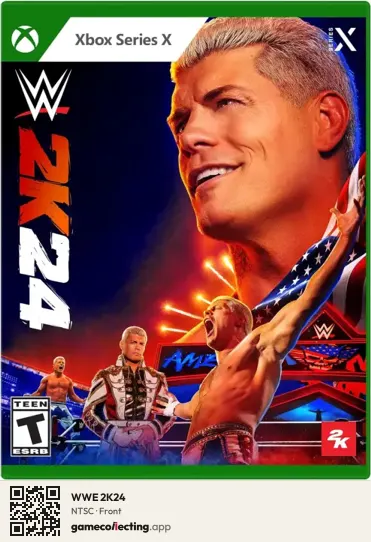 WWE 2K24 Xbox Series X, NTSC box front